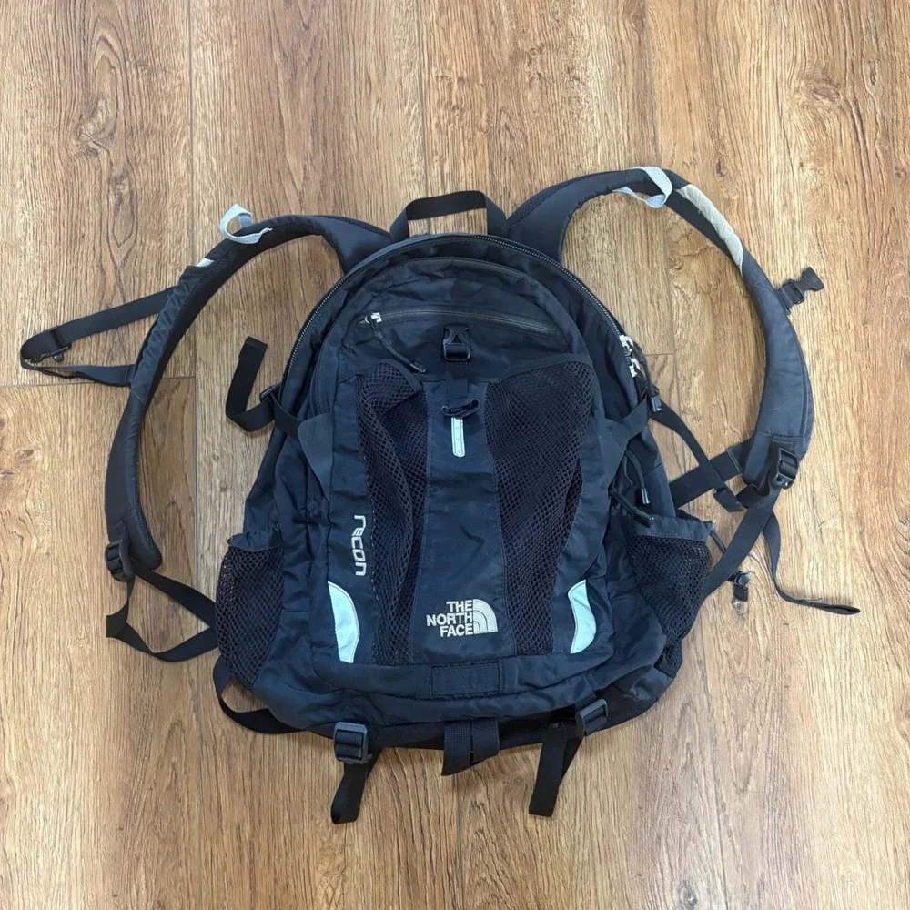 The North Face Recon Backpack Black Hiking School Travel Laptop‎ Bag Gorpcore
